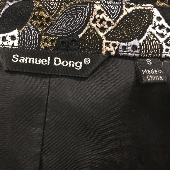Samuel Dong Zippered Textured & Patterned Jacket - Picture 5 of 6